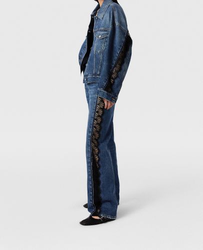 Veste en jean avec empiecements en dentelle, , , Taille: S - Stella McCartney - Modalova