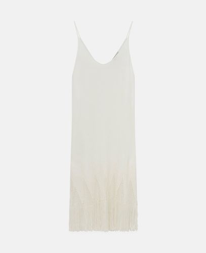Robe midi a franges en maille ouverte, , Taille: 36 - Stella McCartney - Modalova
