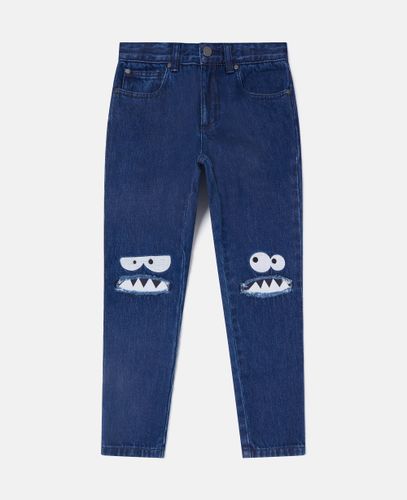 Jean droit graphique avec monstre, , Taille: 8 - Stella McCartney - Modalova
