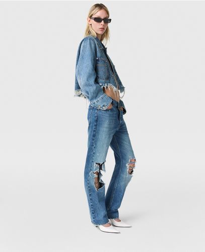 Veste en denim avec poche Falabella, , , Taille: S - Stella McCartney - Modalova
