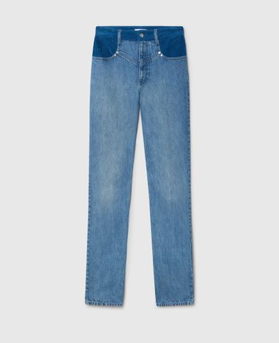 Jean ajusté avec empiècements en velours côtelé, , Taille: 24 - Stella McCartney - Modalova