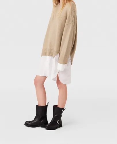 Pull a manches longues avec details de chemise, , , Taille: S - Stella McCartney - Modalova