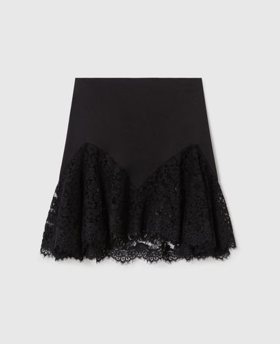 Jupe en satin avec bordure en dentelle, , Taille: 36 - Stella McCartney - Modalova