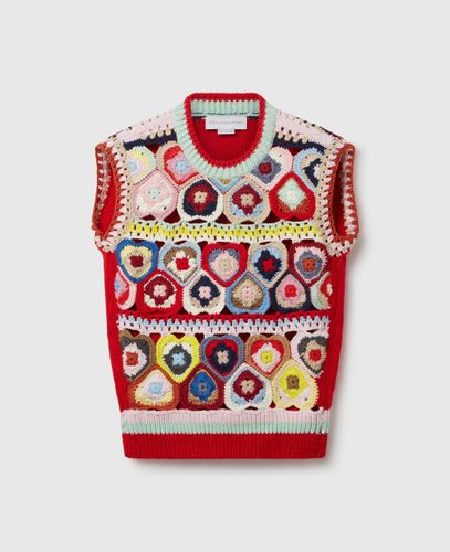 Gilet avec caur crocheté à la main, , Taille: M - Stella McCartney - Modalova