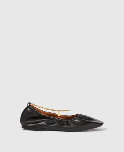 Ballerines en matiere extensible avec detail chaine, , Taille: 40 - Stella McCartney - Modalova
