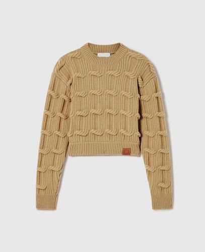 Pull a col ras du cou en maille torsadee Falabella, , , Taille: L - Stella McCartney - Modalova