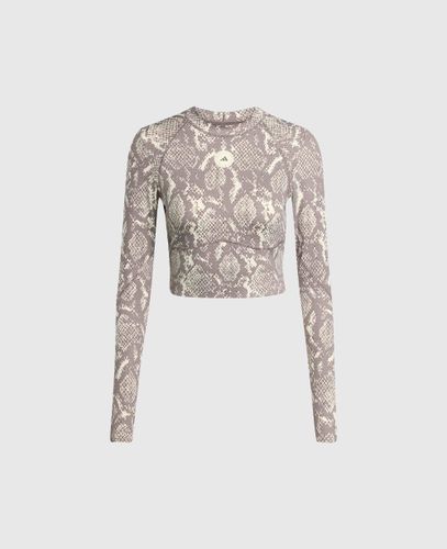 Haut court a manches longues avec imprime serpent TruePurpose, , Taille: M - Stella McCartney - Modalova