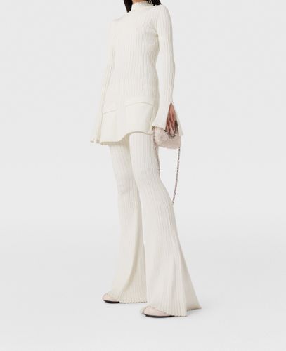 Pantalon evase a taille mi haute cotele, , , Taille: M - Stella McCartney - Modalova