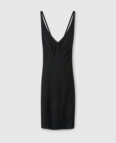 Robe midi avec empiècement en dentelle, , Taille: 40 - Stella McCartney - Modalova