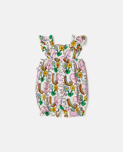 Barboteuse a bretelles froncees avec imprime Amis de la Terre, , Taille: 3m - Stella McCartney - Modalova