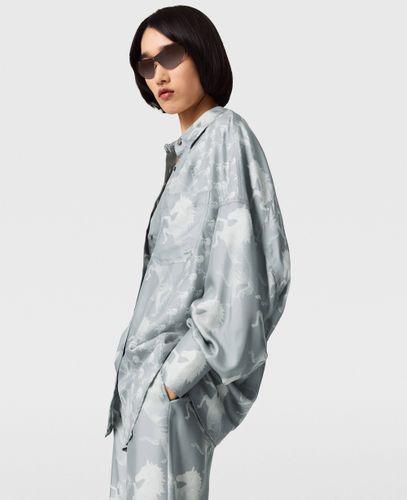Chemise en soie avec imprime cheval, , Taille: 40 - Stella McCartney - Modalova