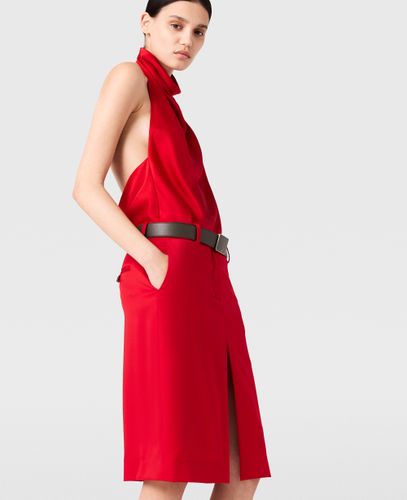 Jupe midi en satin avec bordure en dentelle, , , Taille: 40 - Stella McCartney - Modalova