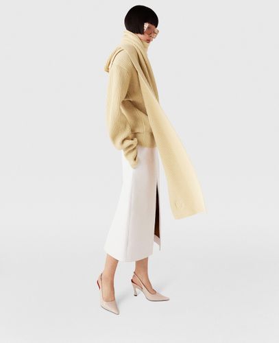 Jupe midi a finition craquelee, , , Taille: 38 - Stella McCartney - Modalova