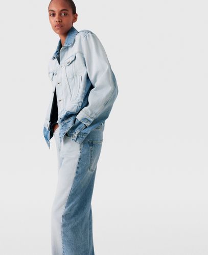 Jean droit a empiecements contrastants, , , Taille: 26 - Stella McCartney - Modalova