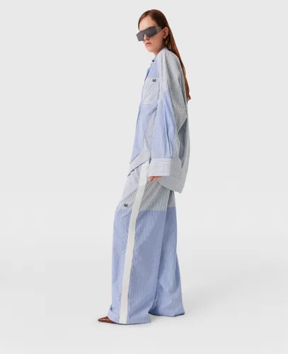Chemise boyfriend rayee, , , Taille: 42 - Stella McCartney - Modalova