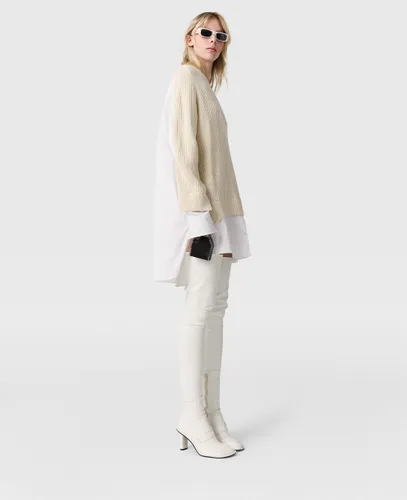 Pull chemise a col en V hybride, , , Taille: L - Stella McCartney - Modalova