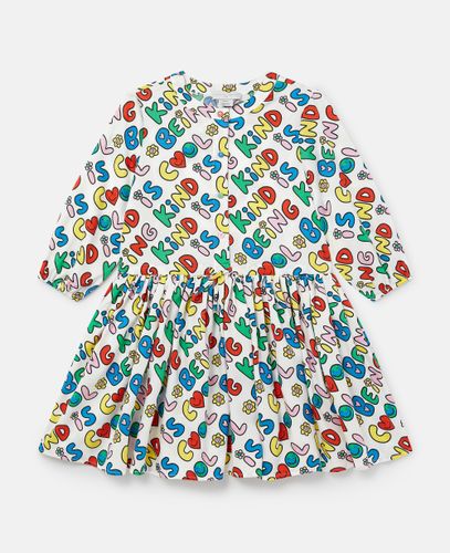 Robe a manches longues avec texte imprime Earth Friends, , Taille: 14 - Stella McCartney - Modalova