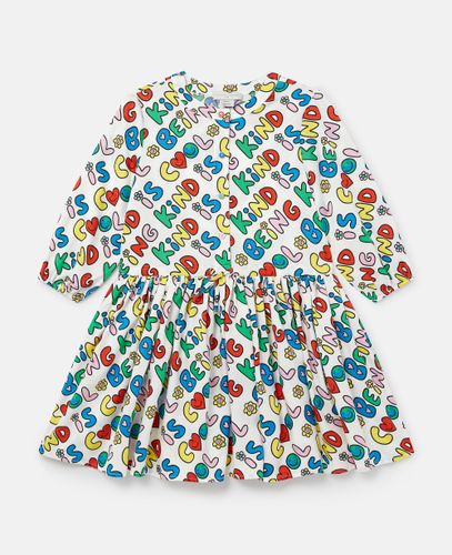 Robe a manches longues avec texte imprime Earth Friends, , Taille: 2 - Stella McCartney - Modalova
