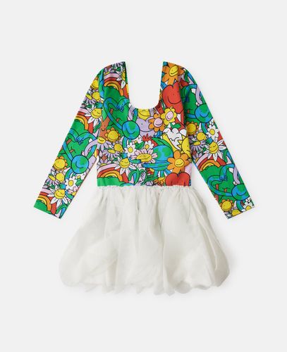 Robe a petales en tulle avec imprime Amis de la terre, , Taille: 2 - Stella McCartney - Modalova