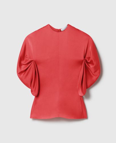 Haut a manches bouffantes en satin, , Taille: 42 - Stella McCartney - Modalova