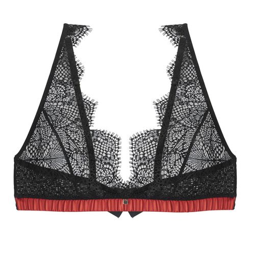 Soutien-gorge triangle sans armatures noir/cuivre Impertinente - Pomm'Poire - Modalova