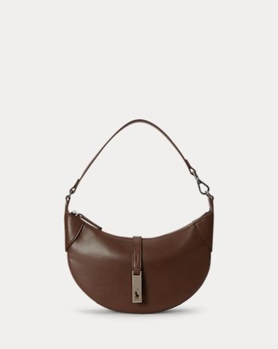 Mini sac porté épaule Polo ID en vachette - Polo Ralph Lauren - Modalova