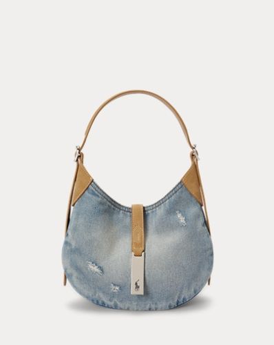 Sac petit Shoulder Polo ID en denim-daim - Polo Ralph Lauren - Modalova