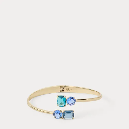 Bracelet à charnière plaqué or pierres - Lauren - Modalova