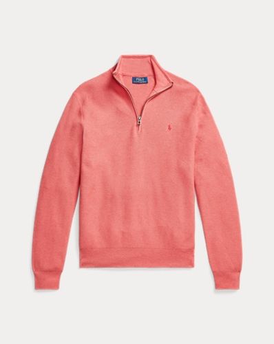 Pull demi-zippé en coton piqué - Polo Ralph Lauren - Modalova