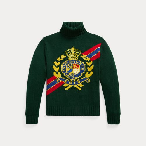 Pull en laine et coton à écusson Polo - Polo Ralph Lauren - Modalova