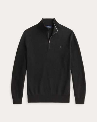 Grandes Tailles - Pull demi-zippé en coton piqué - Big & Tall - Modalova