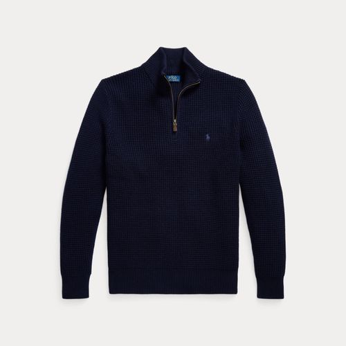 Grandes Tailles - Pull en laine et coton tricot gaufré - Big & Tall - Modalova
