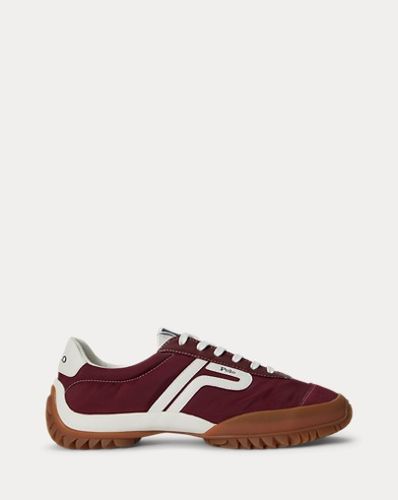 Baskets basses crantées en nylon et cuir - Polo Sport - Modalova