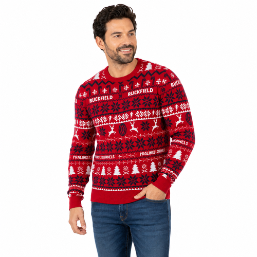 Pull de Noël rouge - Ruckfield - Modalova