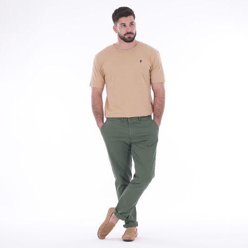 Pantalon chino kaki essentiel - Ruckfield - Modalova