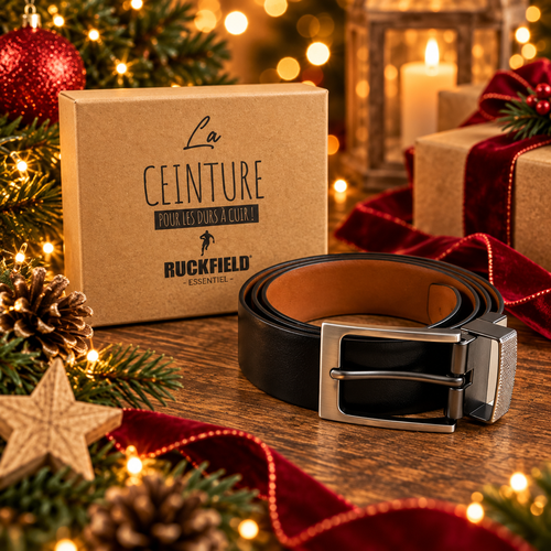 Ceinture en cuir réversible /marron - Ruckfield - Modalova