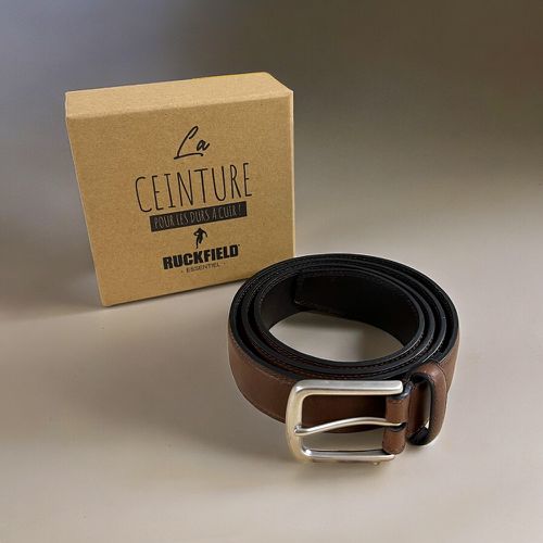 Ceinture 100% cuir cognac - Ruckfield - Modalova