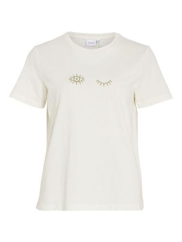 Imprimé En Coton T-shirt - Vila - Modalova