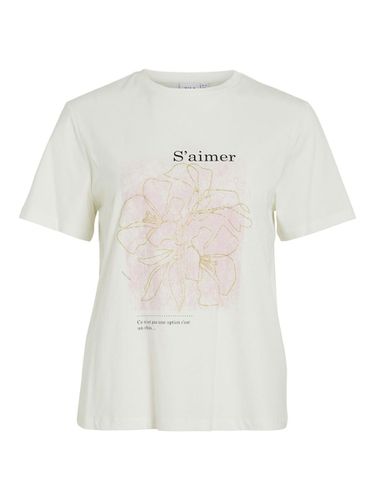 Imprimé En Coton T-shirt - Vila - Modalova