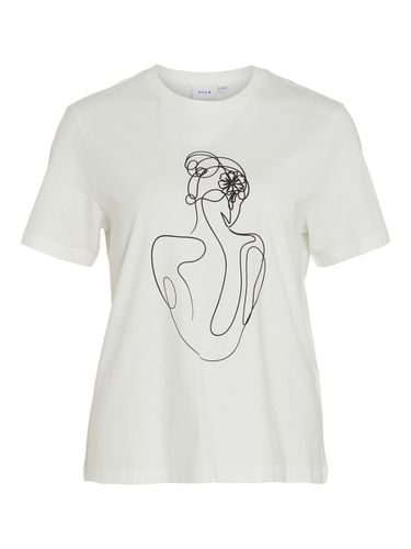 Imprimé Sur Le Devant T-shirt - Vila - Modalova