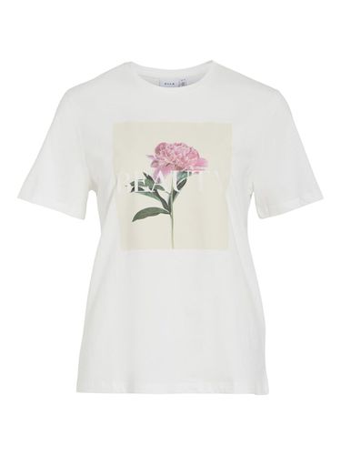 Imprimé En Coton T-shirt - Vila - Modalova