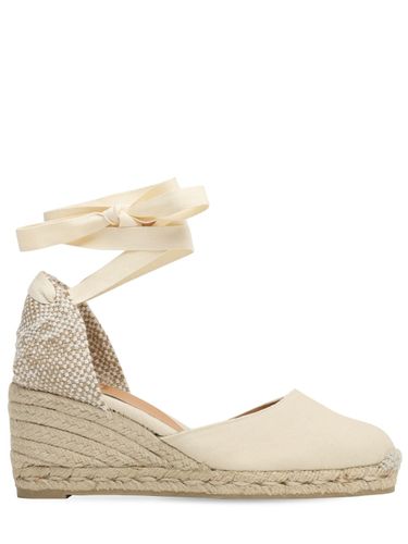 Espadrilles Compensées En Toile Carina 60 Mm - CASTAÑER - Modalova