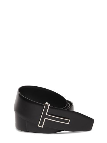 Ceinture Réversible En Cuir 4 Cm - TOM FORD - Modalova