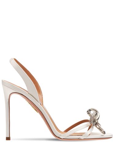 Sandales À Bride Arrière En Satin Babe 105 Mm - AQUAZZURA - Modalova