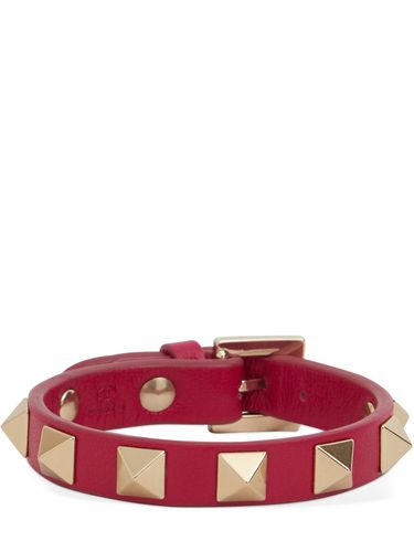 Bracelet En Cuir Rockstud - VALENTINO GARAVANI - Modalova