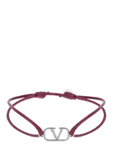 Bracelet Slim Réglable V Logo - VALENTINO GARAVANI - Modalova