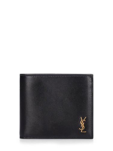 Portefeuille En Cuir À Monogramme - SAINT LAURENT - Modalova