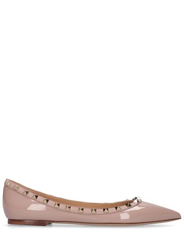 Ballerines En Cuir Verni Rockstud 10 Mm - VALENTINO GARAVANI - Modalova