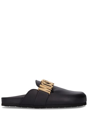 Mules En Cuir 30 Mm - MOSCHINO - Modalova