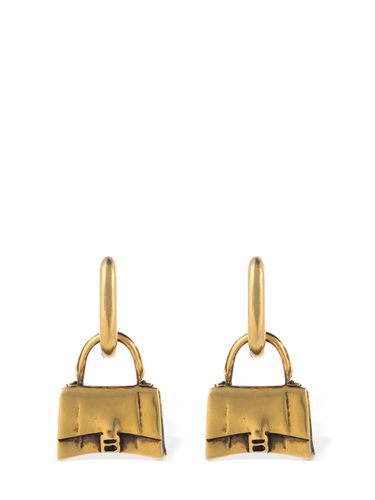 Boucles D'oreilles Sac En Laiton - BALENCIAGA - Modalova